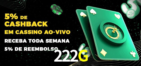 Promoções do cassino ao Vivo 222G